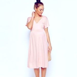 ASOS Maternity Midi dress with flutter sleeve